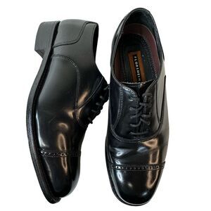 FLORSHEIM Men's Black Patent Lexington Cap Toe Oxford Size 9 D